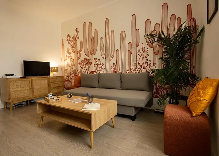 Apartmán L'oasis - T2 Ambiance Cactus Et Confort Moderne Montoir-de-Bretagne